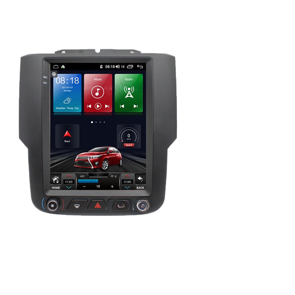 Scumaxcon 9.7' Tesla Screen Android 13  Wireless  Carplay  Android Auto  4G+64G Navigation GPS Car Radio DVD Multimedia Player Stereo  Autoradio For Dodge RAM 1500 2500 2013-2018