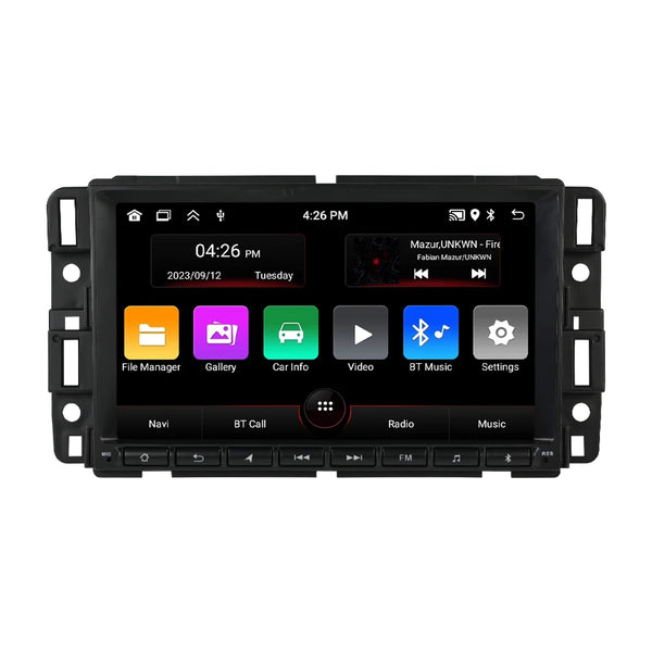 SCUMAXCON 8" Android Multimedia Stereo GPS Navigation Car-play Head Unit for GMC Yukon Sierra Chevrolet Silverado Impala Buick Enclave 2007-2017