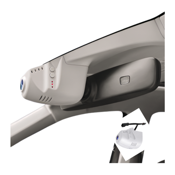 SCUMAXCON Custom Dashcam OEM integriert, kabellose HD-Nachtsicht, 4K-Dual-Aufnahme, 64 GB Speicherkarte für Volkswagen Touareg &amp; Touareg X 2017–2022
