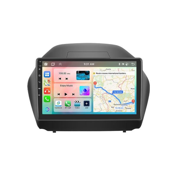 Scumaxcon  10.1‘ Screen ’Android 13 Car Radio Wireless  Carplay  Android auto Stereo Player Autoradio WIFI GPS Navigation FM/RDS  For Hyundai IX35 2010-2015