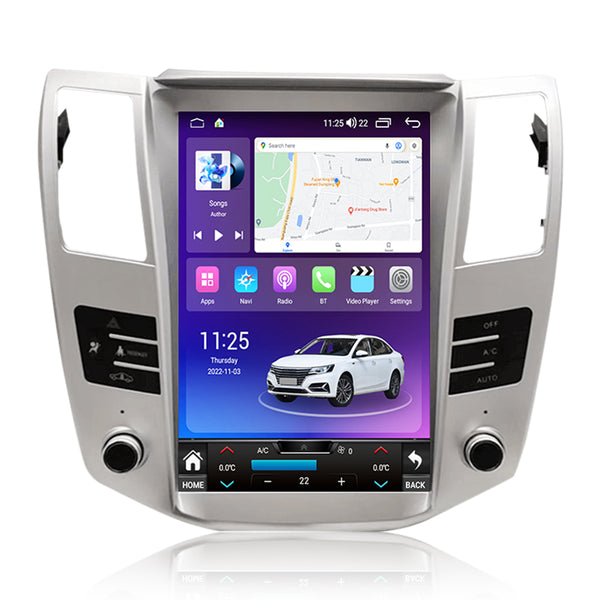 SCUMAXCON 12.1" 8 core Android 14 Wireless Carplay Wired Android Auto Car Radio Multimedia Video Player Stereo GPS Navigation Unit DSP BT Wifi For Lexus RX RX300 2004-2008