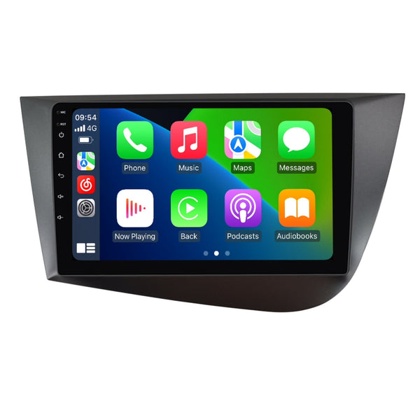 SCUMAXCON 9“ SCREEN ANDROID 13 2+32G WIRELESS CARPLAY ANDROID AUTO  CAR RADIO GPS MULTIMEDIA VIDEO PLAYER STEREO NAVIGATION  For for Seat Leon 2 MK2 2005-2012  Stereo Multimedia GPS Navigation Unit WIFi